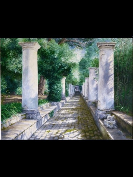 GARDEN IN CAPRIi - 22 x 23